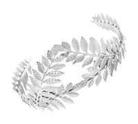 Operitacx Couronne de Mariage en Alliage Argenté, Bandeau de Feuille Baroque, Accessoire Cheveux pour Mariée et Demoiselle D'honneur, Serrage-tête Élégant pour Fêtes et Bals