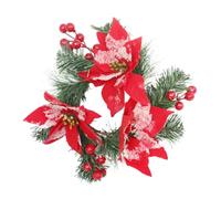 Operitacx Couronne de Table de Noël Artificielle Décorative Bougies | Cloth Pvc, Couleur Vive et Aspect Réaliste, Décoration de Table, Intérieur et Scènes D’espace Assorties