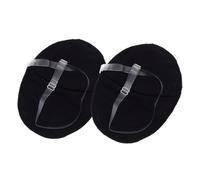 Operitacx Coussinets Anti-transpiration pour Aisselles Noirs, Lot de 2, en Coton Absorbant Réutilisable Bretelles Transparentes, Protection Invisible et Rapide à Sécher pour Soins