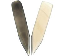 Operitacx Couteau en Agate Marron 2 Pièces pour Polissage Bijoux Or et Argenté, Outil Pratique de Polissage et Entretien de Bagues et Bracelets Plusieurs styles