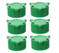 Operitacx Couvercle de Prise 13p Vert en Plastique, Lot de 6 Pièces, Protection Rapide et Facile à Installer pour Connecteur de Remorque, pour Maisons et Bureaux