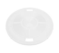 Operitacx Couvercle de Skimmer Piscine Rond 23 CM en ABS Blanc pour Remplacement, Protection de Sécurité et Anti-Débris pour Piscine Extérieure