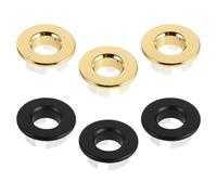 Operitacx Couvercle de Trop-plein pour Lavabo - Lot de 6 Pièces - Joint Torique en Cuivre - Accessoires de Rechange pour Évier de Salle de Bain Cuisine