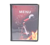 Operitacx Couverture de Menu en Pvc Transparent A4, Protège Menu Portable et Imperméable, Format Pratique pour Restaurants et Hôtels, Affichage Clair et Protection