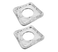 Operitacx Couvre-brûleurs en Aluminium Épais 3,5 Microns, Protège-cuisinière Gaz Ajustable, Lot de 100 Pièces Carrées Anti-huile, Déflecteur Résistant Haute Température pour Tables