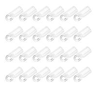 Operitacx Crochet de Tige Aveugle 24 Pièces PVC, sans Outil, pour Stores | Surface Transparente sans Bavure, Point de Connexion Précis, Usage Bureau et Maintenance Locative, Lot Pratique