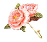 Operitacx Crochet Fixation Murale Antirouille Embossée Décoratif en Résine Forme Fleur Style Européen Élégant pour Suspendre Vêtements ou Accessoires le Porche