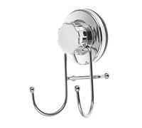 Operitacx Crochet Ventouse Inox Double Fixation sans Perçage Porte Serviettes et Accroche Manteaux Réutilisable sans Trace pour Surface