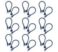 Operitacx Crochets d'oreille Antidérapants pour Écouteurs Sport 20 Paires, Crochets Souples Bleus Compatibles avec Écouteurs sans Fil, Accessoires Maintien Sécurisé pour Marche,
