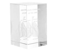 Operitacx Cube en Cristal Modèle Anatomique 3d de Poumon Humain Gravé, Presse-papiers Éducatif Élégant pour Décoration et Outil D'enseignement Scientifique