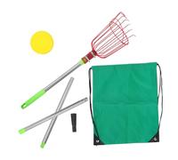 Operitacx Cueilleur de Fruits avec Panier Outil pour Prunes Oranges Citronniers Poteau Extensible Inoxydable pour Jardinage Facile