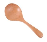 Operitacx Cuillère Cuisine en Bois, Cuillère en Bois pour Manger, Forme Bec de Canard, pour Bouillie et Boisson, pour Mélanger et Prélever, la Cuisine et Extérieur