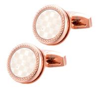 Operitacx Cuivre Doré Boutons de Manchette Design Ergonomique Élégant, | Style Raffiné et Sophistiqué, pour Chemise Habillée, Smoking et Costume, Finition Or Discrète