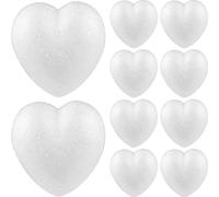 Operitacx Cœurs Décoratifs en Mousse 3.3 Pouces pour Artisanat DIY Ornements en Polystyrène Légers Idéaux pour Fêtes Mariage Saint-Valentin Projets Créatifs