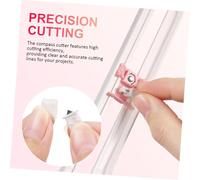 Operitacx Cutter Circulaire Réglable pour Scrapbooking et Bricolage Compas de Découpe avec Rangement pour Lames de Rechange Outil Antidérapant pour Création de Cercles sur Papier