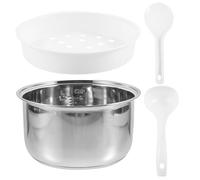 Operitacx Cuve Inox 3L Pour Cuiseur À Riz Pot Intérieur De Remplacement Antiadhésif Polyvalent Pour Cuisine Et Maison