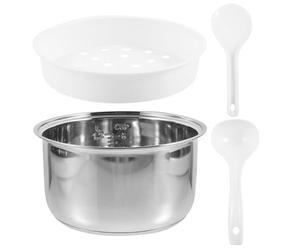 Operitacx Cuve Inox 3L Pour Cuiseur À Riz Pot Intérieur De Remplacement Antiadhésif Polyvalent Pour Cuisine Et Maison