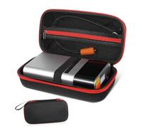 Operitacx de Rangement pour Compresseur Air Voiture avec Fermeture Rouge Capacité Robuste Oxford et EVA Protection et Transport Facile pour Pompe à Air et Accessoires