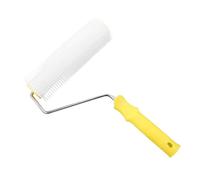 Operitacx Débulleur Ragréage Dents Plastique Sol Auto-nivelant Anti-mousse Outil Confortable pour Enduit Lissage