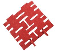 Operitacx Décor de Mariage Chinois en Feutre, Signe XI Rouge, Style | Objet Debout, Symbole de Bénédiction, pour Chambre Nuptiale et Surfaces de Meubles, Ambiance Photo