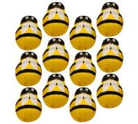 Operitacx Décorations D'abeilles en Bois 24 Pièces 2,5 Cm Breloques Artisanales Colorées pour Bricolage Décoration Murale et Plateau à Étages Fournitures DIY pour Fête