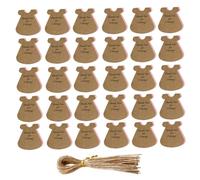 Operitacx D'étiquettes en Papier Kraft Rose Pratiques et Décoratives 50 Sets Ample Espace pour Écrire pour Shower et Anniversaire pour Présents et Fêtes