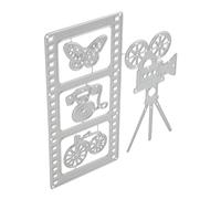 Operitacx Die de Découpe Acier Au pour Scrapbooking Diy Matrice Métallique Décorative pour Albums Photo Cartes Invitations et Travaux Manuels Durable et Polyvalente