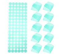 Operitacx Disques Adhésifs Verts de Masquage Résistants la Chaleur 20 Mm, 1000 Pastilles de Ruban Adhésif Découpé pour Peinture, Ruban Isolant Électrique et Revêtement en Poudre, Adhérence