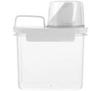 Operitacx Distributeur de Lessive Liquide Bords Polis 1,1l en Plastique Transparent Couvercle Doseur Pratique pour Dortoir ou Hôtel