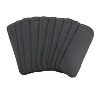 Operitacx Doublures de Couches Lavables et Réutilisables en Fibre de Polyester 5 Couches 10 Pièces pour Bébé, pour Promenades et Tâches Ménagères
