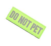 Operitacx Écusson pour Chien Assistance Ne Caresser Le Chien Patch Avertissement Réfléchissant Écusson pour Harnais Et Gilet Fixation par Bande Auto-agrippante