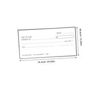 Operitacx Effaçable à Sec Ticket Réutilisable Carton Imperméable pour Présentations Farces et Donations