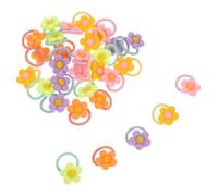 Operitacx Élastiques à Cheveux en Résine pour Petites Filles Lot de 30 Motif Fleur Léger et Facile à Utiliser pour Coiffures Mignonnes Lors D'occasions Spéciales