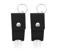 Operitacx Ensemble de 2 Flacons de 30ml Couvercle en Pu, Design Compact Anneau Porte-clés, pour Stocker Parfum et Savonnette en Voyage