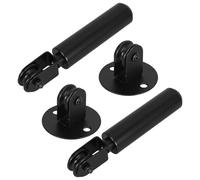 Operitacx Ensemble De 2 Poulie de Levage pour Lustre Suspendu en Fer Noir avec Vis de Fixation Plafond, Solide et Sécurisant pour Salons et Espaces Commerciaux