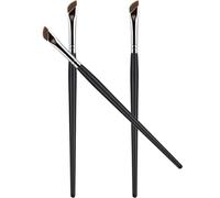 Operitacx Ensemble de 3 Pinceaux à Sourcils et Eyeliner, Pinceau Plat pour Fard à Paupières, Pinceau Correcteur Biseauté, Petite Taille Légère pour Maquillage Yeux, Usage Voyage et