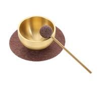 Operitacx Ensemble de Bols Chantants en Métal et Feutre avec Maillet et Coussin Miniatures pour Contemplation Yoga et Thérapie Sonore à Domicile