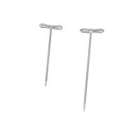 Operitacx Épingles en T pour Postiche 100 Pièces INOX Multi-usages, pour Couturières et Modélistes, Boîte Plastique, Loisirs Créatifs et Couture Professionnelle