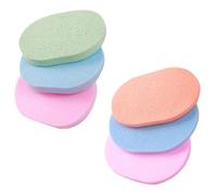Operitacx Éponge Faciale Exfoliante Réutilisable en Éponge Pva 6 Pièces Compacte et Légère pour Nettoyage du Visage Portable Couleur Aléatoire pour Voyage et Usage