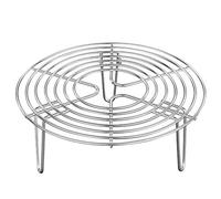 Operitacx Étagère Grillage Panier -Dampfgestell, rundes Kühlgestell, Luftfritteuse, Suppentopf, Schnellkochtopf zum Backen, Einmachen, Kochen Support D'autocuiseur