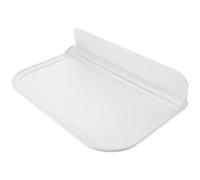 Operitacx Étagère Murale Pliante de Rangement Blanc en Plastique PP, Support Suspendu Pliable, Design Simple et Élégant, pour Bureau et Chambre