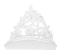 Operitacx Étagère Murale Style Rétro Décorative en Résine, Blanche Sculpté | Rangement Mural Gain de Place, Acier Inoxydable, pour Savonnette Liquide et Jardinière, Usage la Cuisine