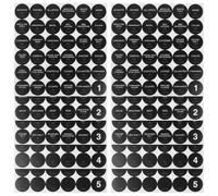 Operitacx Étiquettes Autocollantes Rondes de 35 Millimètres pour Pots à Épices - 10 Feuilles 360 Autocollants Imprimés - Étiquettes Adhésives pour Bouteilles D'assaisonnement,