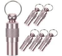 Operitacx Étiquettes D'identification Résistantes la Corrosion la Rouille Lot de 6 en Aluminium Léger pour Mettre Nom et Adresse pour Chiens Autour du Cou