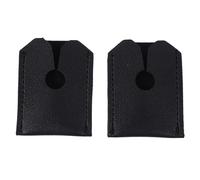 Operitacx Étui de Protection en Cuir Artificiel Noir pour Tête de Rasoir Manuel, Lot de 2 Pièces, Protège et Prolonge la Durée de Vie du Rasoir Style