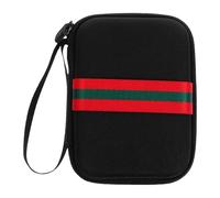 Operitacx Étui de Transport Compact pour Glucomètre Noir, Sacoche Rembourrée pour Matériel de Mesure Glycémie, Pochette Résistante aux Chocs, Accessoire de Voyage pour Diabétiques