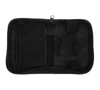 Operitacx Étui de Voyage Portable Noir pour Glucomètre, Organisateur Diabétique Antichoc en Polyester Épais Poches Multiples, Rangement Pratique pour Matériel de Mesure Glycémie