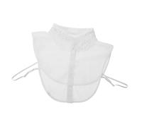 Operitacx Faux Femme Chiffon Blanc Design Simple et Chic Détachable Multi Usage Accessoire Mode Confortable et Durable pour Chemisiers