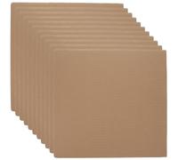 Operitacx Feuilles de Carton Ondulé 3 Couches 3 Mm Épaisseur, Format 30x30 Cm, Lot de 12 Pcs pour Bricolage, Fabrication de Cartes et Emballage Postal, Carton Double Face Résistant