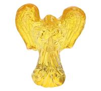 Operitacx Figurine Ange en Cristal Jaune, Élégant Presse-Papier de Bureau